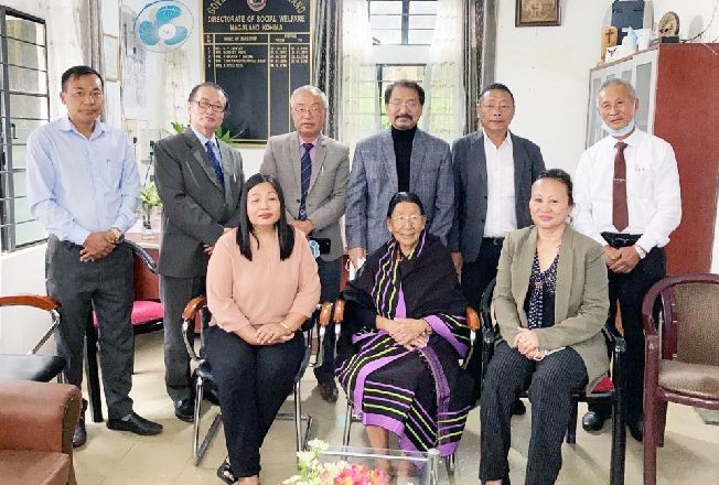Directorate of Social Welfare, Nagaland officials with senior citizens during the celebration of International Day of Older Persons at the Social Welfare Director's chamber on October 1. (DIPR Photo)